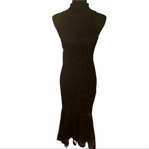 Missguided Lace flare dress